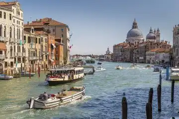 scenic canals in Venice Italy